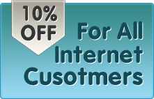 10% off for all internet customers